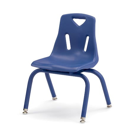 Jonti-Craft Berries Stacking Chair with Powder-Coated Legs, 12 in. Ht, Blue 8122JC1003